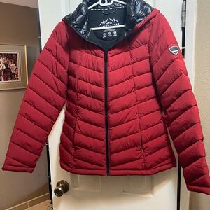 HFX Women's Red Puffer Jacket size M